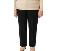 FASHION YOU WANT Damen Seniorenhose Schlupfhose mit Gummibund Kurzgröße ideal für pflegebedürftige Omas einfach anzuziehen (DE/NL/SE/PL, Numerisch, 44, 46, Regular, Kurz, schwarz)