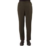 FASHION YOU WANT Damen Seniorenhose Schlupfhose mit Gummibund Kurzgröße ideal für pflegebedürftige Omas einfach anzuziehen (36/38, olivgrün)