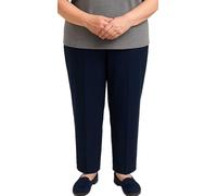 FASHION YOU WANT Damen Seniorenhose Schlupfhose mit Gummibund Kurzgröße ideal für pflegebedürftige Omas einfach anzuziehen (DE/NL/SE/PL, Numerisch, 44, 46, Regular, Kurz, dunkelblau Uni)