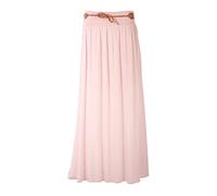 FASHION YOU WANT Damen Sommer Rock Größe 36/38 bis Größe 48/50 Maxirock lang Nr.3 Strandrock Amber Boho Retro Maxirock (as3, Numeric, Numeric_48, Numeric_50, Regular, Regular, rosa UMG)