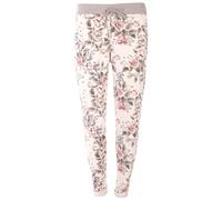 FASHION YOU WANT Damen SweatpantsGröße 34-50 Baggy Hose Boyfriend Freizeithose Sporthose All-Over Roses Print Big Size bis Übergröße (J10, 36/38)