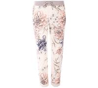 FASHION YOU WANT Damen SweatpantsGröße 34-50 Baggy Hose Boyfriend Freizeithose Sporthose All-Over Roses Print Big Size ergröße (J11, 46/48)