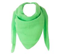 FASHION YOU WANT Damen XXL Strick Dreieck Schal mit Reiskorn Strickmuster in Unifarben, Schal, Leichtes Tuch (neon grün)
