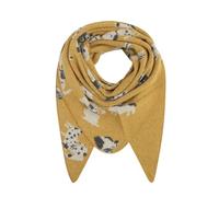 FASHION YOU WANT Dreieckstuch Stola Schal mit Viscose und Wolle - Hochwertiges Halstuch HUND - Perfekt für Herbst/Winter (gelb)