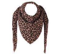 FASHION YOU WANT XXL Tuch LEO Farben Farbwahl Halstuch Musselintuch Musselin Leopard Muster Damen Damenhalstuch Dreieckstuch Schal Frauen leicht (doppellagig) (Leo klein rosa)