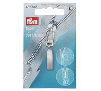 Fashion-Zipper, Classic, mattsilber