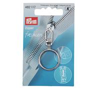 Fashion-Zipper Ring silberfarbig