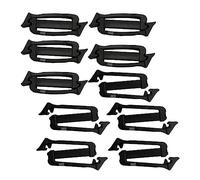 FashionCha 10 Stück Gurtband Schnellverschluss G Haken, Campingausrüstung, Überlebensausrüstung, 26 Mm Taschenversteller