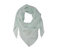 fashionchimp BASIC-Dreieckstuch in Uni-Farben aus 100% Baumwolle, Dreieck Musselin-Schal, leichtes Tuch für Damen und Herren (Mint-Pastell)