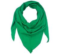 fashionchimp BASIC-Dreieckstuch in Uni-Farben aus 100% Baumwolle, Dreieck Musselin-Schal, leichtes Tuch für Damen und Herren (Smaragd)