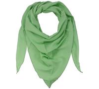 fashionchimp BASIC-Dreieckstuch in Uni-Farben aus 100% Baumwolle, Dreieck Musselin-Schal, leichtes Tuch für Damen und Herren (Soft-Grün)
