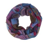 fashionchimp Damen-Loop mit Kreis-Muster, Psychedelic-Print, Schlauchschal, Sommer-Schal für Damen (24)