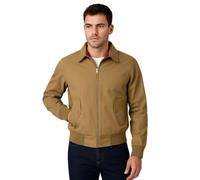 FASHIONISM Harrington-Jacke für Herren, langärmelig, mit durchgehendem Reißverschluss, Bomberjacke, Rollerjacke, Übergröße, Größe XS - 5XL, camel, M