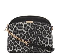 FashionPuzzle Kleine, gew lbte Umh ngetasche mit Leopardenmuster und Kettenriemen (Klass