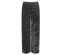 Fashion's island Damen Hose, Einfarbig Schwarz * One Size Gr. 50/52 DE, grau