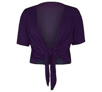 Fashion's island Damen Strickjacke, Einfarbig Schwarz * Gr. 50-52, violett