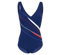 fashy Damen Badeanzug aus recyceltes Polyamid mit Schalen, mare blu, Marine