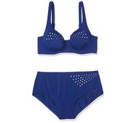 Fashy Damen Bikini, Blau mit Strasssteinen, 38B, 23499