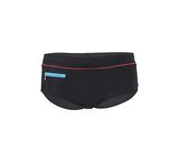 Fashy Herren Badehose (80% PA Recycled) mit Reißverschlusstasche, schwarz
