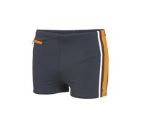 Fashy Herren Badehose, mit Reißverschlusstasche, grau