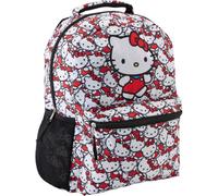 Fast Forward Hello Kitty Allover Schulrucksack - Hello Kitty, My Melody, Kuromi, Keroppi - Offiziell lizenzierte Schultasche (weiß), Weiss/opulenter Garten, Einheitsgröße, Japanisch