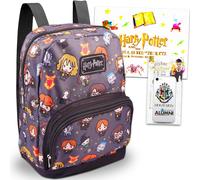 Fast Forward New York Harry Potter Vorschulrucksack f r Kinder und Kleinkinder, 6-teiliges Schulbedarfspaket mit 10-Zoll-Mini-Aufklebern f r Jung