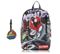 Fast Forward Stitch, Hello Kitty, SpongeBob oder Miles Morales Rucksack für Teenager mit Gepäckanhänger aus Gummi