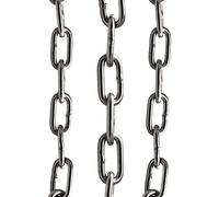 FASTON® Kette Kurzgliedrig Ø 2 mm Edelstahl A4 V4A DIN 766 (1 Meter) Rundstahlkette Edelstahlkette Eisenkette Gliederkette Stahlkette Ankerkette Kurz Absperrkette