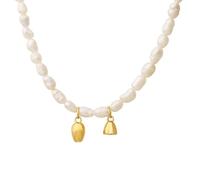 Faszinierend Halskette Ketten Schmuck Herren Frauen Anhänger Necklace Natürliche Künstliche Perlenkette Damen Lotus Anhänger Halskette