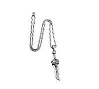 Faszinierend Halskette Ketten Schmuck Herren Frauen Anhänger Necklace Personalisierter Und Dominanter Doppelseitiger Herrenanhänger