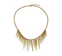 Faszinierend Halskette Ketten Schmuck Herren Frauen Anhänger Necklace Punk Hip Hop Niet Halskette 金色铆钉项链
