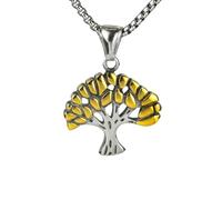 Faszinierend Halskette Ketten Schmuck Herren Frauen Anhänger Necklace Vintage Baum des Lebens Halskette 间金色单吊坠2216