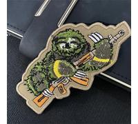 Faultier Klett Patch Tier Stickerei Aufnäher Patches Tactical Morale Hook Loop Patches for DIY Taktische Kleidung Rucksack Gear Hat Backpack Jackets