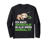 Faultier Nachthemd Schlafshirt Pyjama Schlafanzug Geschenk Langarmshirt