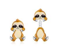 Faultier Ohrstecker für Frauen Sterling Silber Faultier Ohrringe Schmuck Niedliche Tiere Geschenke Schmuck Geschenke (sloth)