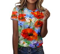 faultier t-Shirt Bluse Damen Langarm Oberteil Lose Casual Drucken Leinenhemd Leinenbluse V-Ausschnitt Herbst Übergröße Print Tshirts Große Größen Hemd Tops Beiläufig Baumwolle Oberteile S