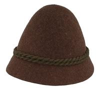 Faustmann bayerischer Herrentrachtenhut Stopselhut (Braun, 60)