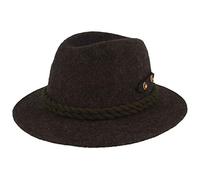 Faustmann Hüte Herren Trachtenhut schwarz 'Hirschhorn', schwarz, (grau, XL)