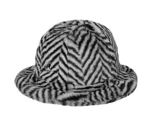 Faux Fur Stripe Casual Stoffhut by Kangol grau L (58-59 cm)