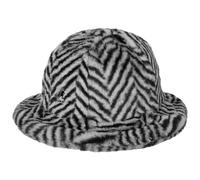 Faux Fur Stripe Casual Stoffhut by Kangol grau S (54-55 cm)