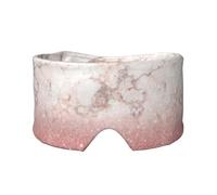 Faux Pink Rose Gold Glitter Weiß Marmor Ombre, Vollständige Augenabdeckungen, lichtblockierende Augenmaske, Schlafaugen- und Ohrenschützer