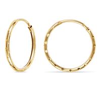 FAVS - Creolen 375er Gelbgold Ohrringe Damen