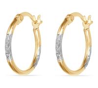 FAVS Creolen 375er Gelbgold One Size Damen