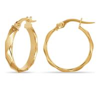 FAVS - Creolen 375er Gelbgold Ohrringe Damen