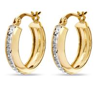 FAVS - Creolen 375er Gelbgold Ohrringe Damen