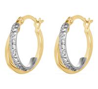 FAVS Creolen 375er Gelbgold, Weißgold One Size Damen