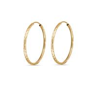 FAVS - Creolen 375er Gelbgold Ohrringe Damen