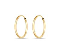 FAVS - Creolen 375er Gelbgold Ohrringe Damen