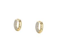 FAVS Damen-Creolen 375er Gelbgold Zirkonia One Size, Gelb 32028435