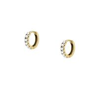FAVS Damen-Creolen 375er Gelbgold Zirkonia One Size Gold 32028436